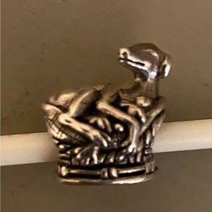 RARE Redbalifrog Alice The Greyhound Retired Bead Sterling 925 NWOT